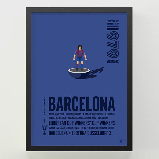 Barcelona UEFA Cup Winners' Cup Winners 1979 Print