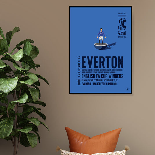 Everton 1995 FA Cup Winners Poster