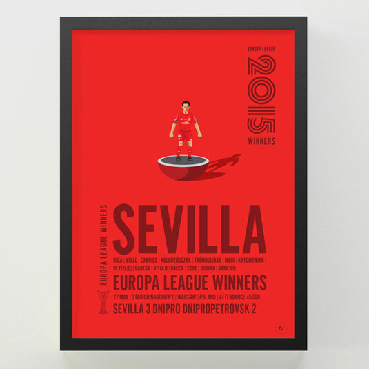 Sevilla 2015 Europa League Winners Poster