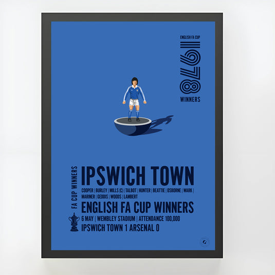 Ganadores de la Copa FA de Ipswich Town 1978 Póster