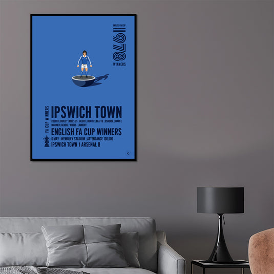 Ganadores de la Copa FA de Ipswich Town 1978 Póster