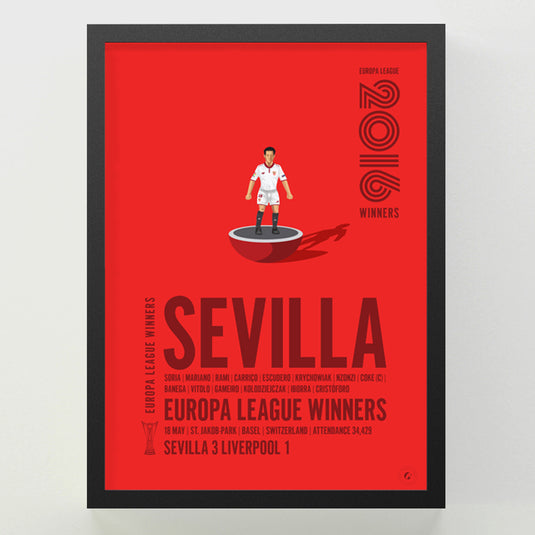 Sevilla UEFA Europa League Winners 2016 Print