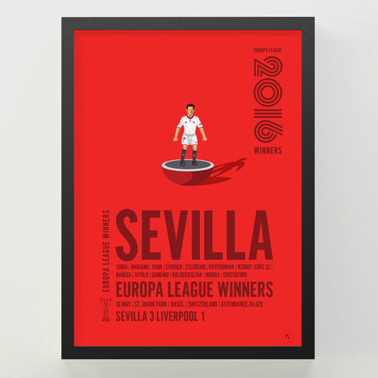 Sevilla 2016 Europa League Winners Poster