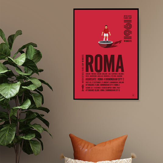 Roma 1961 Inter-Cities Fairs Cup Winners Poster