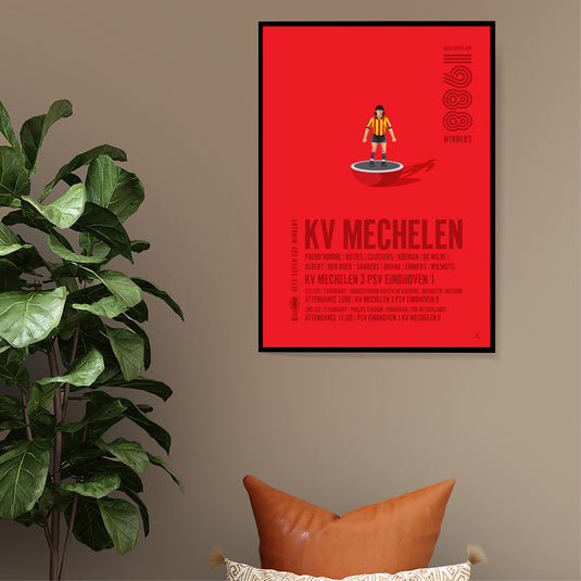 KV Mechelen 1988 UEFA Super Cup Winners Poster