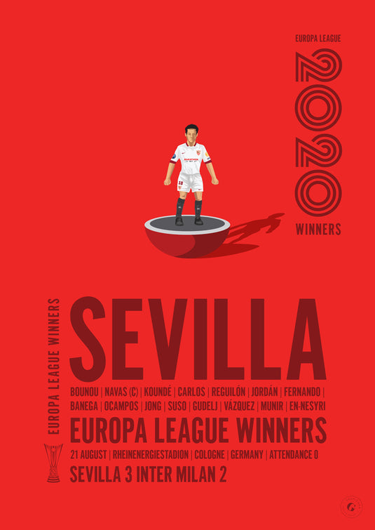 Sevilla UEFA Europa League Winners 2020 Print