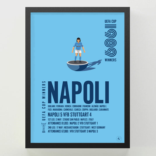 SSC Napoli 1989 UEFA Cup Winners Poster