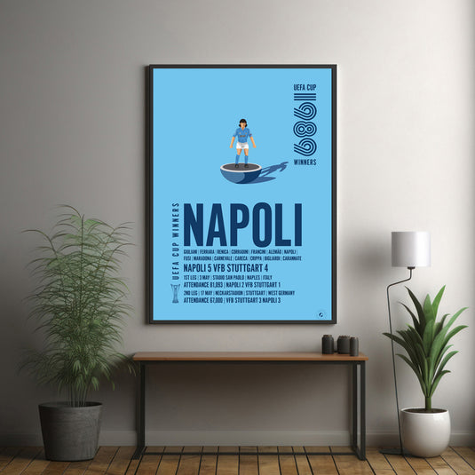 SSC Napoli 1989 UEFA Cup Winners Poster