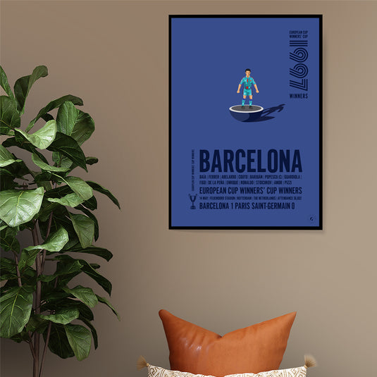 Affiche des vainqueurs de la Coupe des vainqueurs de coupe UEFA de Barcelone 1997