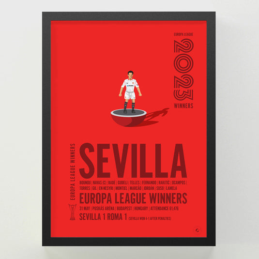 Sevilla 2023 Europa League Winners Poster