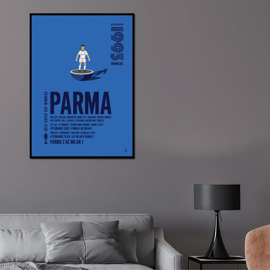 Parma 1993 UEFA Super Cup Winners Poster