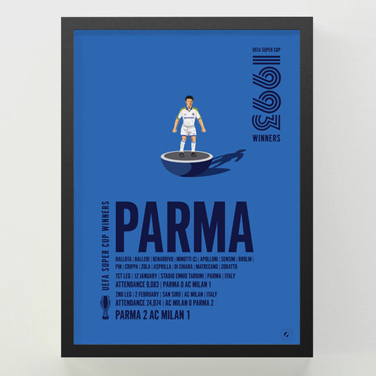 Parma 1993 UEFA Super Cup Winners Poster