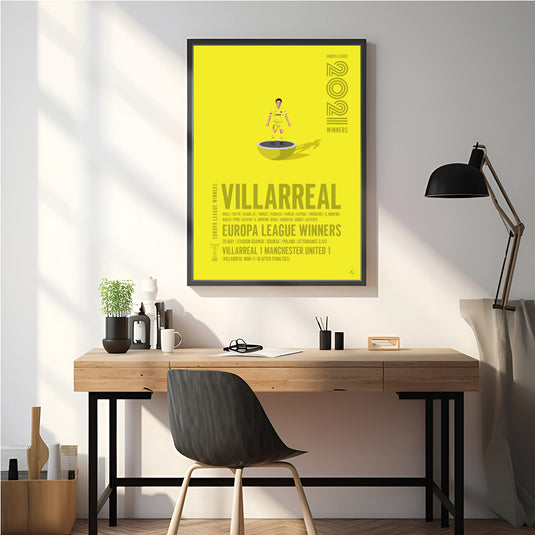 Villarreal 2021 Europa League Winners Poster