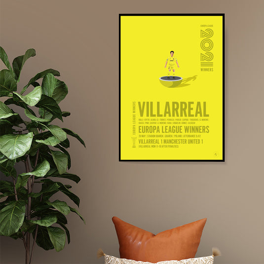 Villarreal UEFA Europa League Winners 2021 Print