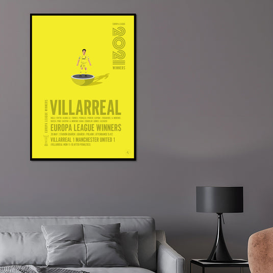 Villarreal 2021 Europa League Winners Poster