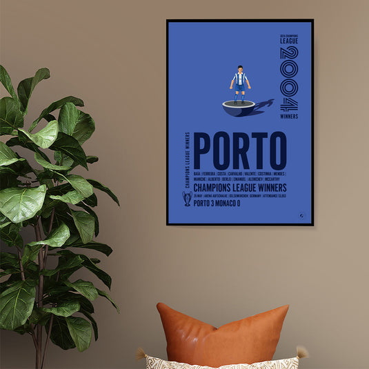 Affiche des vainqueurs de la Ligue des Champions de l'UEFA 2004 du FC Porto