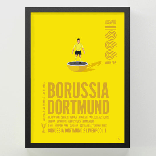 Borussia Dortmund 1966 UEFA Cup Winners’ Cup Winners Poster