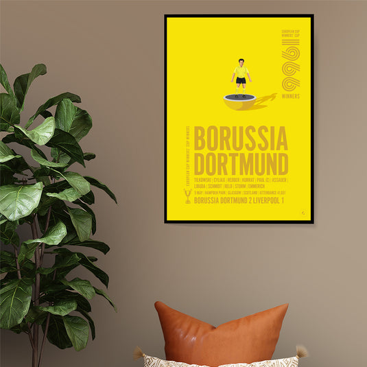 Borussia Dortmund 1966 UEFA Cup Winners’ Cup Winners Poster