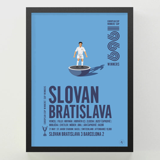 Slovan Bratislava 1969 UEFA Cup Winners’ Cup Winners Poster