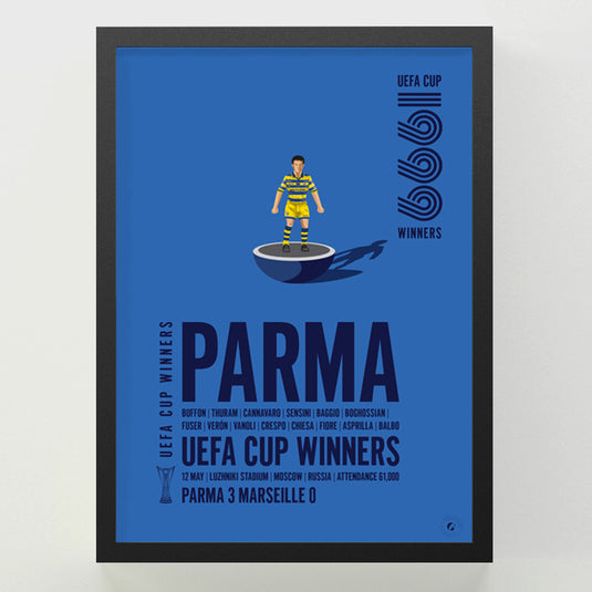 Parma 1999 UEFA Cup Winners Poster