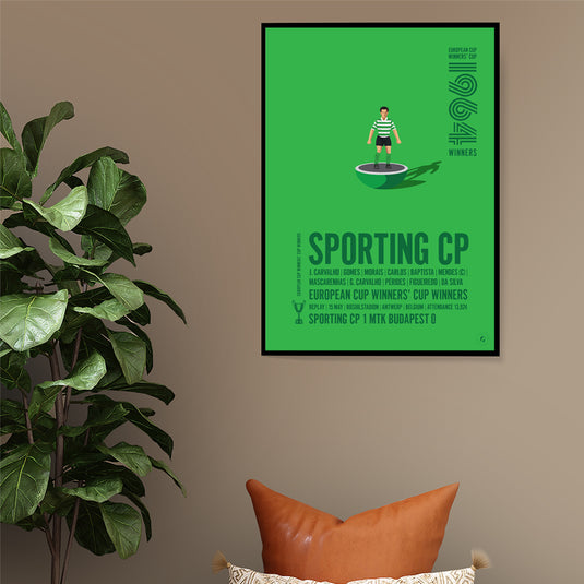 Affiche des vainqueurs de la Coupe des vainqueurs de coupe UEFA du Sporting CP 1964