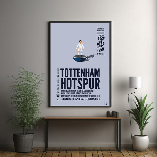 Tottenham Hotspur 1963 UEFA Cup Winners’ Cup Winners Poster