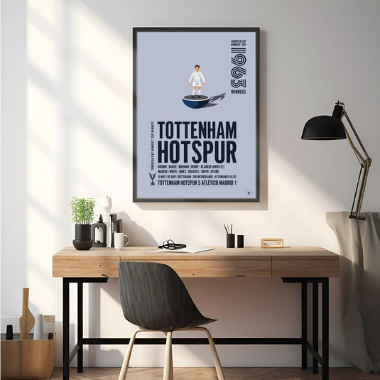 Tottenham Hotspur 1963 Affiche des vainqueurs de la Coupe des vainqueurs de coupe UEFA
