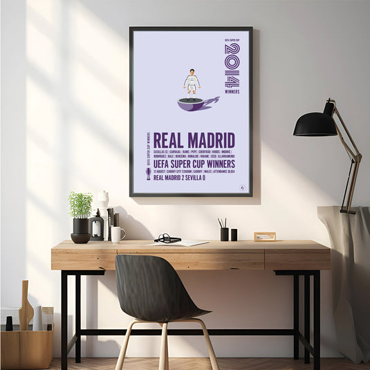 Affiche des vainqueurs de la Super Coupe de l'UEFA 2014 du Real Madrid