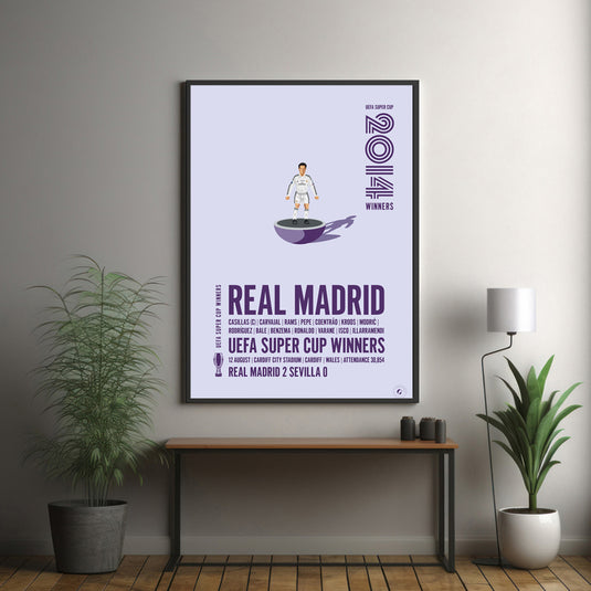 Affiche des vainqueurs de la Super Coupe de l'UEFA 2014 du Real Madrid