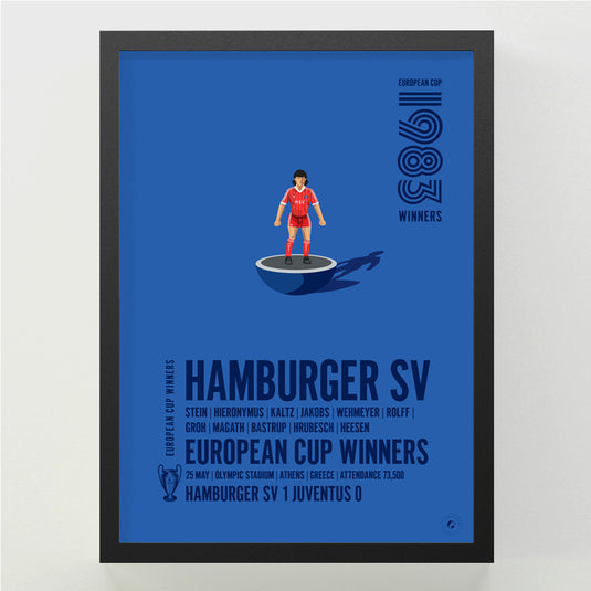 Hamburger SV 1983 Vainqueurs de la Coupe d'Europe Poster