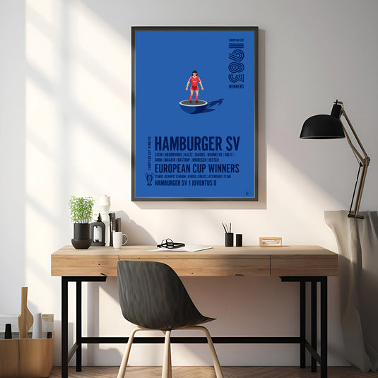 Hamburger SV 1983 European Cup Winners Poster