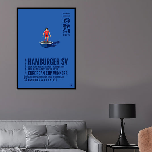 Hamburger SV 1983 Vainqueurs de la Coupe d'Europe Poster