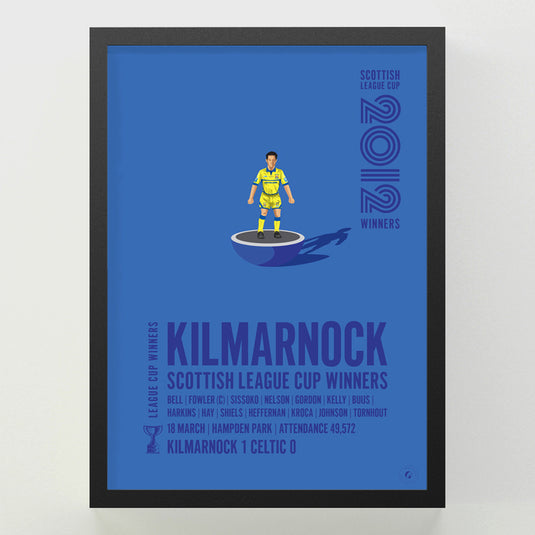 Kilmarnock 2012 Scottish League Cup Winners Poster