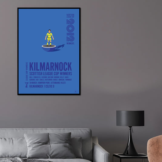 Kilmarnock 2012 Scottish League Cup Winners Poster