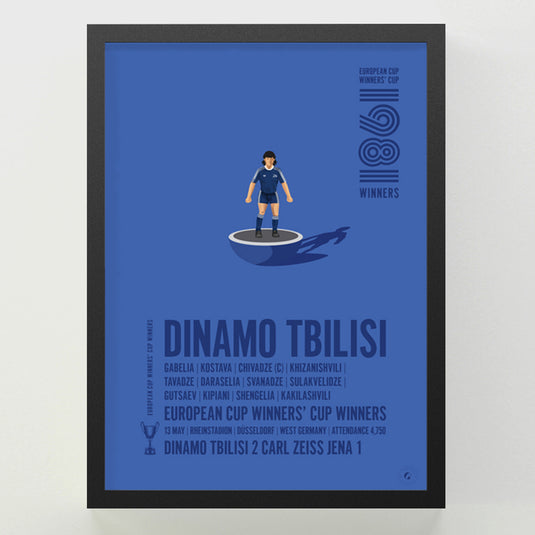 Dinamo Tbilisi 1981 UEFA Cup Winners’ Cup Winners Poster