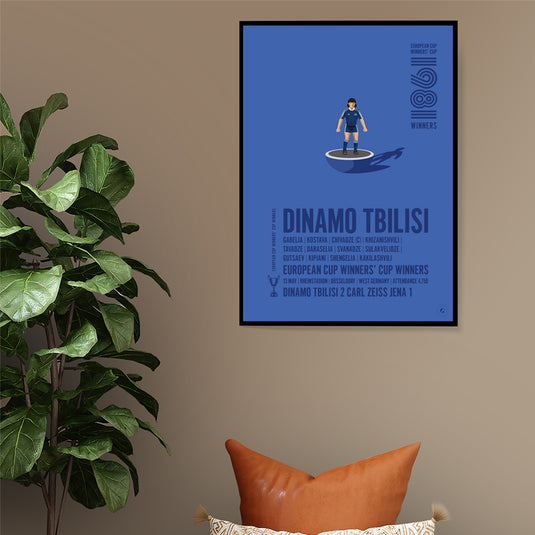 Dinamo Tbilisi 1981 UEFA Cup Winners’ Cup Winners Poster