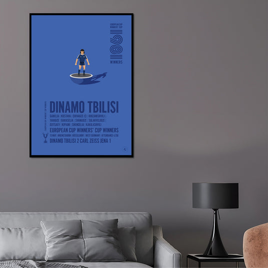 Dinamo Tbilisi 1981 UEFA Cup Winners’ Cup Winners Poster