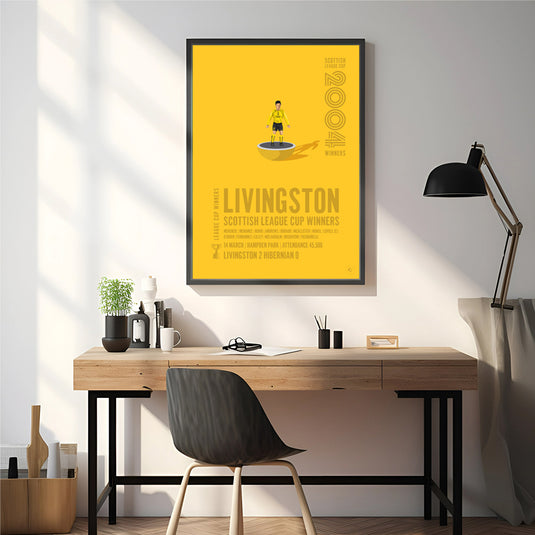 Livingston 2004 Scottish League Cup Winners Poster