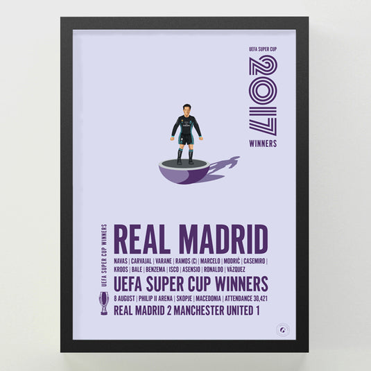 Real Madrid UEFA Super Cup Winners 2017 Print