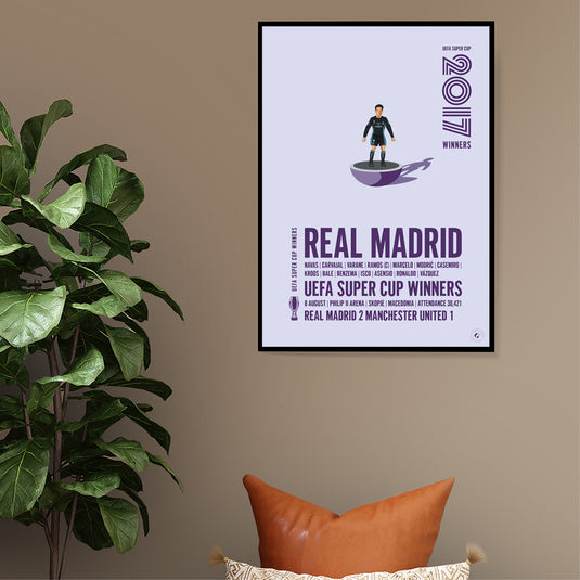 Real Madrid UEFA Super Cup Winners 2017 Print