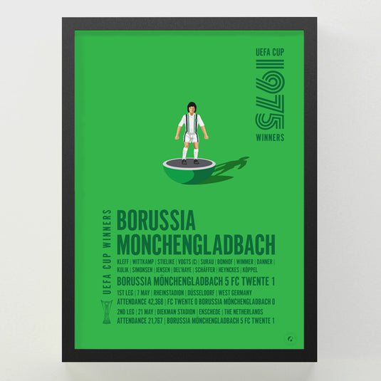 Borussia Mönchengladbach 1975 UEFA Cup Winners Poster