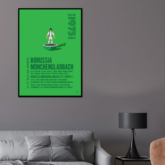 Borussia Mönchengladbach 1975 UEFA Cup Winners Poster