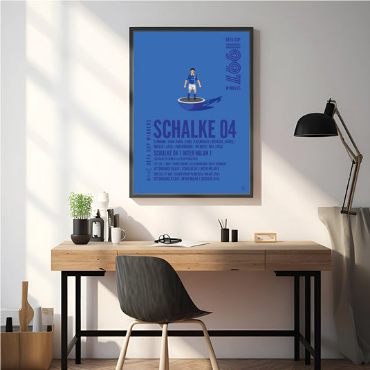 1997 UEFA Cup Winners Schalke 04 Poster