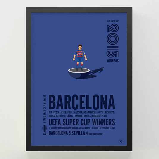 Affiche des vainqueurs de la Super Coupe de l'UEFA de Barcelone 2015
