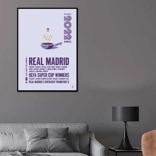 Real Madrid UEFA Super Cup Winners 2022 Print