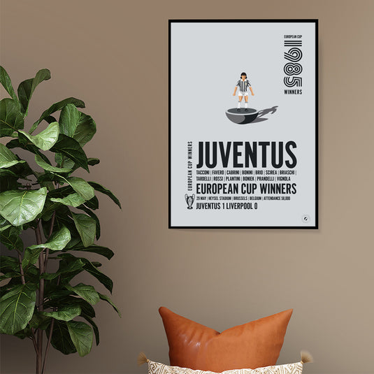 Juventus 1985 European Cup Winners Poster