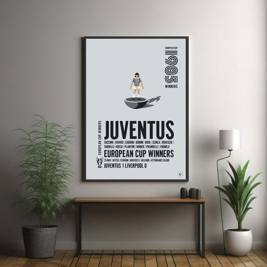 Juventus 1985 European Cup Winners Poster