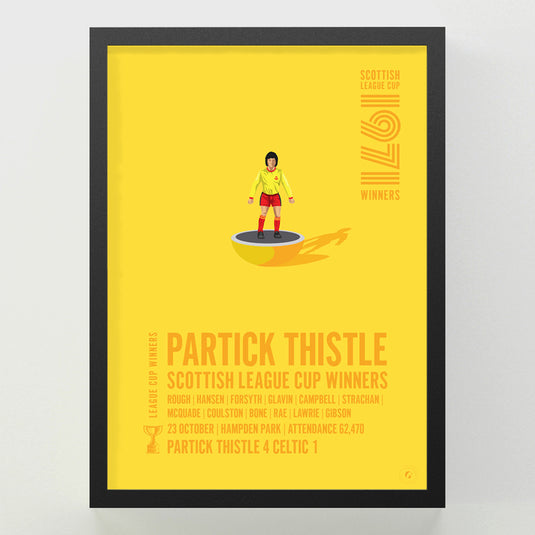 Partick Thistle 1971 Scottish League Cup Winners Poster