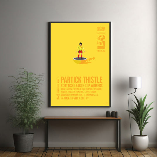 Partick Thistle 1971 Scottish League Cup Winners Poster