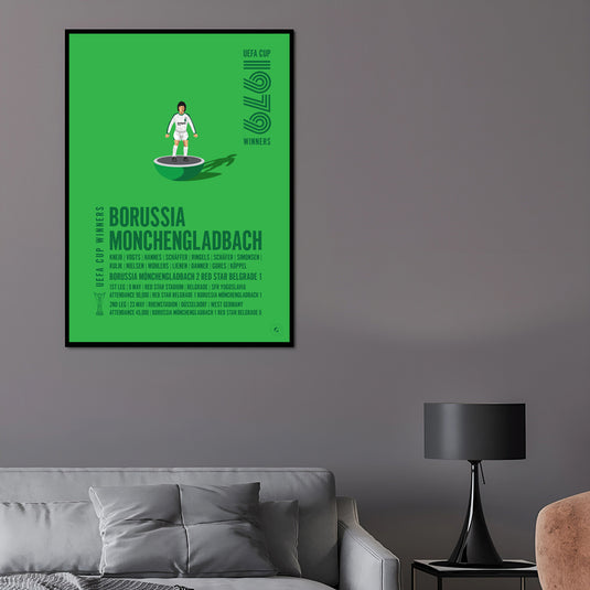 Borussia Mönchengladbach Vainqueurs de la Coupe UEFA 1979 Poster